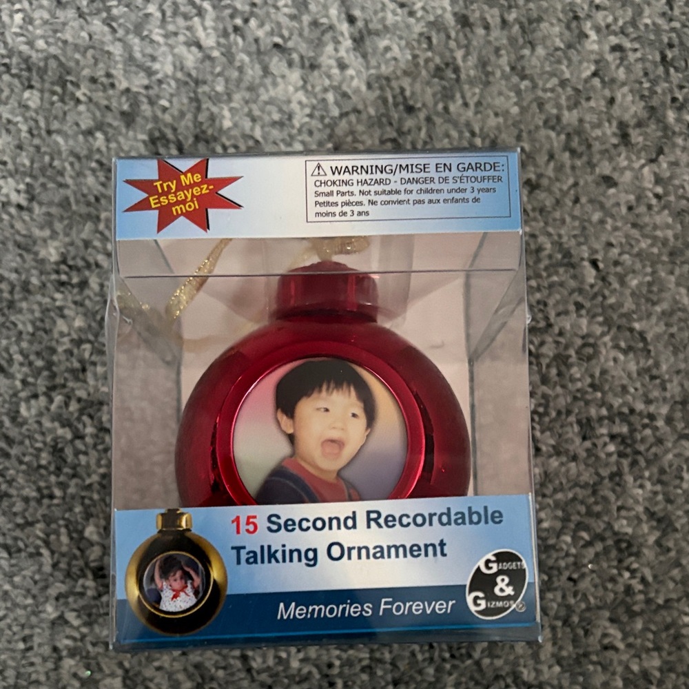 Red Recordable Talking Ornament